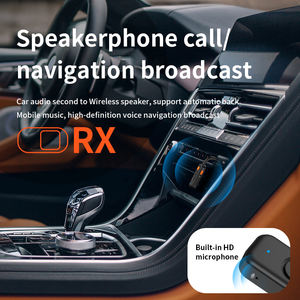 Transmisor y Receptor de Audio Inalámbrico 5.4, Adaptador Inalámbrico de <span class=keywords><strong>Música</strong></span> Estéreo HD Hifi con Micrófono de 3.5MM AUX para Automóvil, Avión, TV, <span class=keywords><strong>PC</strong></span>, Altavoz - Product Image 2