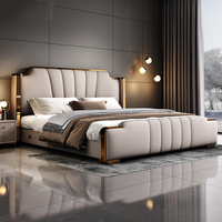 Sofá Cama de Lujo Moderno para Bodas, Diseño Doble Simple, Respaldo Suave de Alta Gama, Almacenamiento Multifuncional de Madera