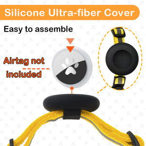 Großhandel Sicherheitsverschluss Reflektierendes <span class=keywords><strong>GPS</strong></span>-Haustierhalsband Trainings-Tracker für Airtag Hunde- und Katzenhalsbandhalter für Air Tag Halsband - Product Image 5