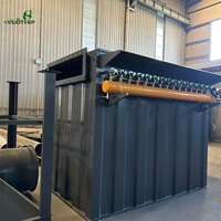 Collecteur de poussière à haute efficacité en acier au carbone, type à jet pulsé, pour l'élimination des poussières en usine