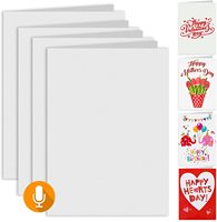 Carte de vœux enregistrable avec message vierge à faire soi-même, carte d'enregistrement audio musicale personnalisée, carte d'enregistreur vocal personnalisée
