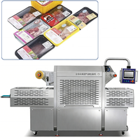Machine d'emballage automatique électrique Ruibao pour viande froide, Embaladora Atmosfera Modificada, machine de scellage de barquettes avec papier et film