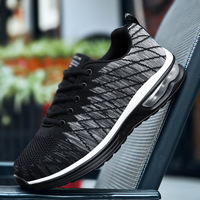 Chaussures de course minimalistes pour hommes et femmes, baskets de jogging, coussin d'air, maille athlétique, basses, lacets, sport, légères