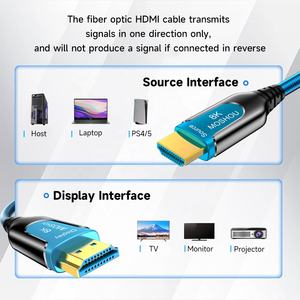 认证光纤HDMI 2.1电缆OM4光纤超高速8K 60Hz 4K 120Hz动态HDR eARC HDCP 2.2 <span class=keywords><strong>2.3</strong></span> - Product Image 6
