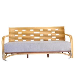 Indonesia importato genuino agata rattan in legno massello di teak panno completo soggiorno divano - Product Image 1