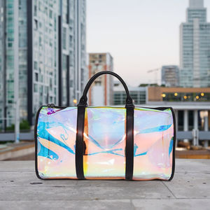 Bolsa de Gimnasio Unisex Transparente de PVC con Diseño Holográfico, Cierre de Cremallera, Bolsa de Viaje para Hombres/Mujeres/Niñas/Niños - Product Image 2