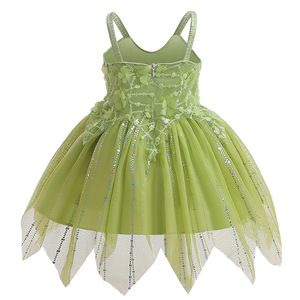 Disfraz de Halloween de cuento de hadas para niña, diseño floral, para niñas de 5 años, Peter Peach, Tinker Bell, BAIGE - Product Image 5