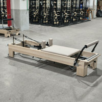 Warna Pelapis Kustom dan Logo Strata Rock Maple Wood BB Studio Pilates Reformer