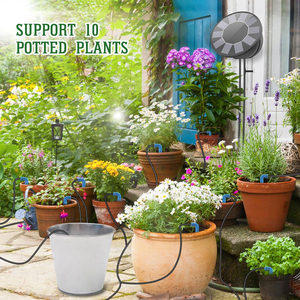 Sistema de riego por goteo automático, para jardín, exterior/interior, patio trasero, Kit de plantas de riego, último temporizador Solar DIY, riego por caída - Product Image 2