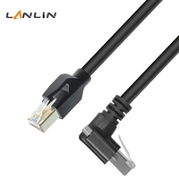 Câble réseau noir Gigabit résistant aux plisements pour équipement de caméra industrielle