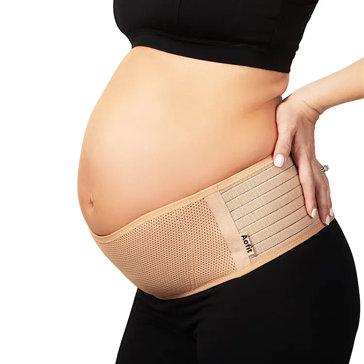 Oem có thể điều chỉnh thai sản vành đai bụng ban nhạc cho phụ nữ mang thai bụng chất kết dính thai sản vành đai thoáng khí