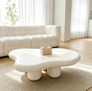 Modhomi Modern Home Coffee <strong>Table</strong> Set Cream White Cloud Shape <strong>Center</strong> <strong>Table</strong> Living Room <strong>Nesting</strong> Tea <strong>Table</strong> Furniture - Product Image 3