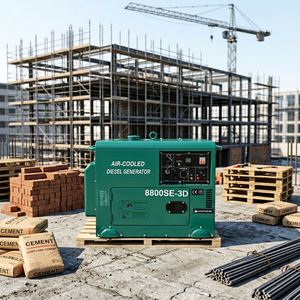เครื่องกำเนิดไฟฟ้าประหยัดพลังงาน 8KW แบบเงียบ ระบายความร้อนด้วยอากาศ 50/60Hz 3000 รอบต่อนาที เฟสเดียว สำหรับใช้ในบ้านและนอกบ้าน รุ่น YM13000SE ทำงานแบบเงียบ - Product Image 1