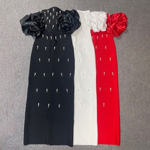 Nuovi Arrivi Autunnali: Abito Lungo <span class=keywords><strong>Elegante</strong></span> <span class=keywords><strong>Nero</strong></span> Casual da Sera con Spalle Scoperte e Volant, Vestibilità Regolare - Product Image 5
