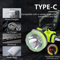 Étanche IPX8 Rechargeable Plongée Natation Randonnée Camping Chasse Pêche Phare Sous-Marine Haute Lumen Sécurité Head Light