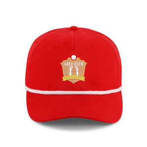 Imprimer Logo rouge Golf chapeau broderie personnalisée bord incurvé doux casquette de Baseball 5 panneaux Snapback chapeau de soleil en plein air camionneur chapeaux IVA-C-G-31 - Product Image 1