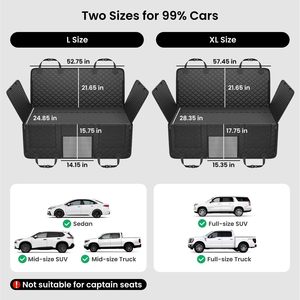 غطاء مقعد سيارة الكلب العالمي قاع صلب أرجوحة الكلب للماء سيارة الحيوانات الأليفة السرير موسع للكلاب الكبيرة يناسب سيارات رياضية وشاحنة - Product Image 6
