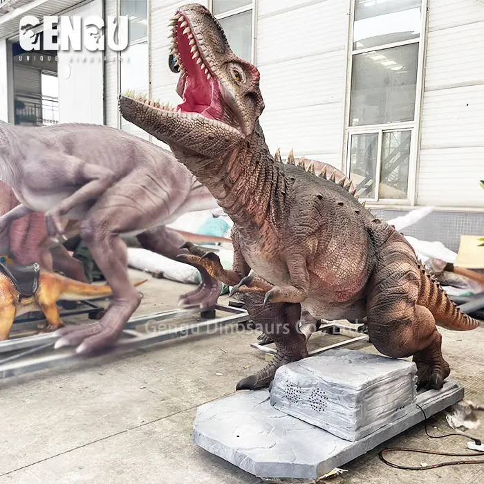 Özelleştirilmiş High-end Animatronic dinozor modeli su geçirmez Robot Dinosaurios heykeli