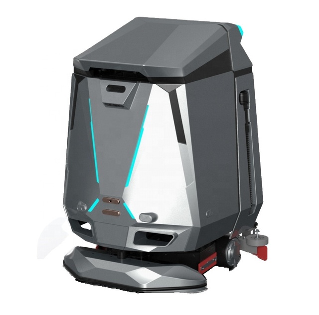 Industrial AGV Cleaning Robot ZSA-G50 PLC Engine 140KG for Food Beverage Building Material Shops Floor Cleaning 1-Year Warranty