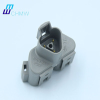 DT04-3P-P007-conectores de carcasa de plástico para coche, accesorio para automóvil, alternativa, serie Deutsch DT, color gris, 3 pines