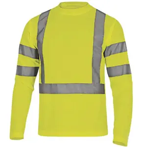 Vente en gros de combinaisons de sécurité ignifuges jaunes pour hommes, vêtements de travail industriels, chemises de travail ignifuges résistantes à la mécanique