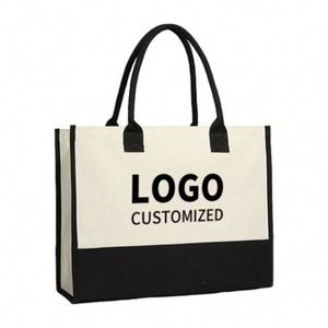 Bolsa de Lona Impermeable con Logotipo Personalizado, Cierre de Cremallera y Bolsillo Interior - Regalos Personalizados para Mamá, Maestra, Amiga - Product Image 1
