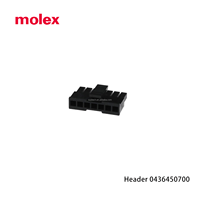 Connecteurs MOLEX 0436450700, Interconnexions, Connecteurs Rectangulaires, Boîtiers de Connecteurs Rectangulaires Série Micro-Fit 3.0 43645