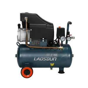 Hete Verkoop 1.5kw 2hp 25Liter Snelle Snelheid Draagbare Direct Aangedreven Compressor Luchtcompressoren Voor Autobanden