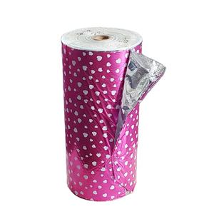 Matériau de <span class=keywords><strong>film</strong></span> de ballon en feuille PET + PE composite imprimé laminé de couleur Offre Spéciale avec motif de coeur d'amour - Product Image 1