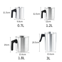 Pot verseur de bougie 0.7L 1.2L 1.8L 3L Pichet verseur de cire pour bougie