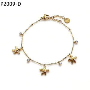 Amy Amy Gold Plated Star Charm <b>Bracelet</b> For Women <b>Crystal</b> Rhinestone Fashion Jewelry Gift - Product Image 1