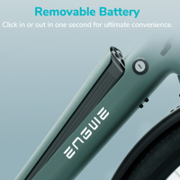 Vélo Électrique Urbain ENGWE N1 Air Ultraléger en Stock UE, Autonomie 100KM, Capteur de Couple, Batterie Amovible 36V10Ah, Certifié CE/FCC