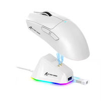 Ratón Óptico para Juegos ATTACK SHARK X11 Ligero con Base de Carga Magnética, 2.4GHz, Bluetooth, Cableado, 3 Modos para PC y Portátil