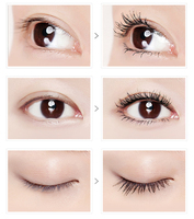 OBO Cosmetic SENANA Meilleur Mascara pour Permanente des Cils Emballage Luxe Paillettes Brillantes Mascara Plus Épais Plus Long Imperméable Mascara à Fibres 3D