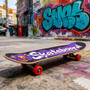 ZHOYA Nuevo Patinete de Cuatro Ruedas para Adultos, Niños, Adolescentes y Principiantes, Diseño de Dibujos Animados, Doble Plataforma, 80 cm - Product Image 6