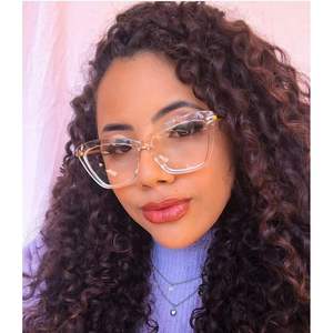 Cat Eye <b>Eyeglasses</b> <b>Frames</b> Full Rim TR90 Anti Blue Light Women's 5023 Retro Clear Crystal Glasses - Product Image 1