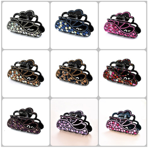 Design de mode évider cheveux griffe paillettes cristal femmes requin Clip coloré diamant mâchoire <span class=keywords><strong>Clips</strong></span> pour cheveux - Product Image 6