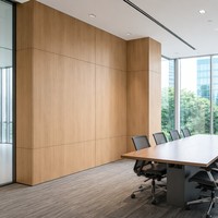 Matériaux de construction flexibles, design en bois, panneau composite en acier acoustique, revêtement en aluminium, décoration murale extérieure et intérieure, ACM