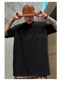 Mỹ Thời Trang Thương Hiệu Người Đàn Ông Của T-Shirt Kích Thước Lớn Lỏng Gấu Bông Ngắn Tay Áo Nửa Tay Áo Xu Hướng Mùa Hè Cho Người Đàn Ông Béo - Product Image 6