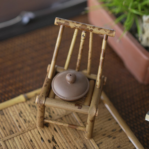 Accesorios para la ceremonia del té de bambú, adornos, artículos coleccionables para mesa, pequeñas artesanías de bambú, mesitas pequeñas - Product Image 3