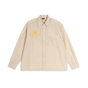 YUkaihe High Quality Polo Shirt Custom Logo Oversized Stripes High Quality Transfer Print Men's Polo Shirts