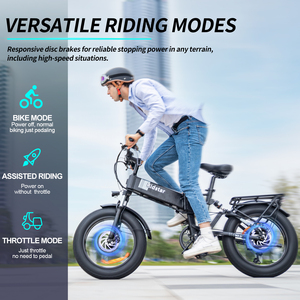 20 inch 48V 15ah Electric Mountain Bike Foldable E Bike 7 Speed Disc Brake Folding Electric Bike for Adults - Product Image 4