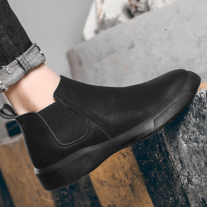 Bottes pour hommes personnalisées OEM, ODM, en cuir véritable, hauteur moyenne, doublées de fourrure, chaudes, pour l'extérieur - Product Image 5