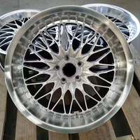 Jantes en alliage X-RIMS 19 pouces 5x100 et 5x120 finition usinée argentée pour jantes de voiture forgées sur mesure