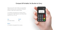 Terminal de paiement portable MP63 Mpos avec CPU sécurisé 32 bits et Bluetooth