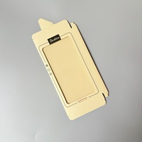 Boîte d'emballage en carton pour coques de téléphone, prête à la vente en gros, avec fenêtre transparente en PVC et fente Euro pour suspension, pour l'électronique grand public et les mobiles