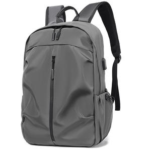 New Casual Fashion USB Charging Bag Student Schoolbag Wholesale Simple Trendy Waterproof Large Capacity Laptop Backpack