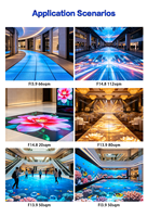 Écran LED interactif pour piste de danse P3.91, idéal pour mariages, scènes, DJ, clubs, discothèques et événements.
