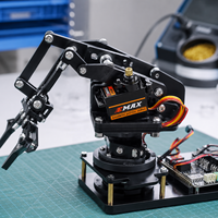 Servomoteur numérique EMAX officiel ES08MDII ES08MD II 12g à micro-engrenages métalliques pour aile fixe, avion RC, hélicoptère, robot, freestyle