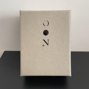 الراقية احباط ختم شعار جامدة تصغير مربع كرتون علب للمجوهرات مخصص جامدة ورق مقوى تغليف المجوهرات - Product Image 6